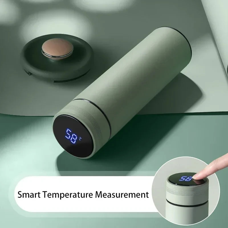 Insulated Stainless Steel Temperature Display Thermos