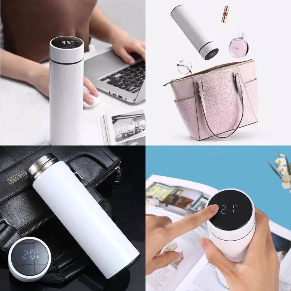 Insulated Stainless Steel Temperature Display Thermos